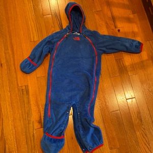 North Face Infant fleece romper 18-24m